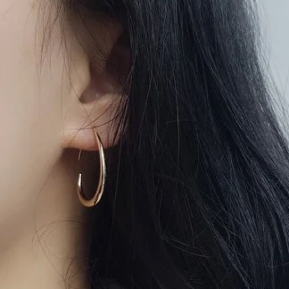 Minimalist Sterling Silver Stamped S925 Earrings